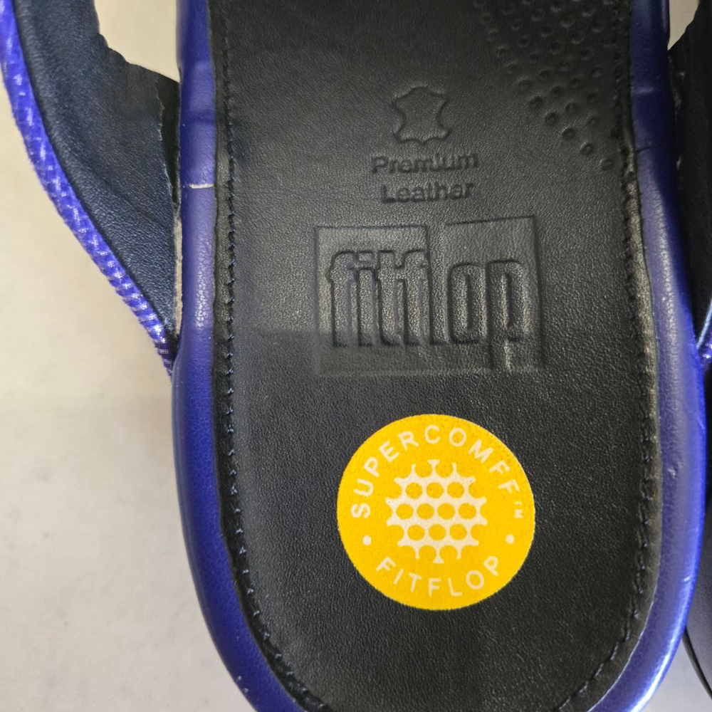 Women's FitFlop Blue Sandals EU 42 /US Size 10 - Picture 4 of 10